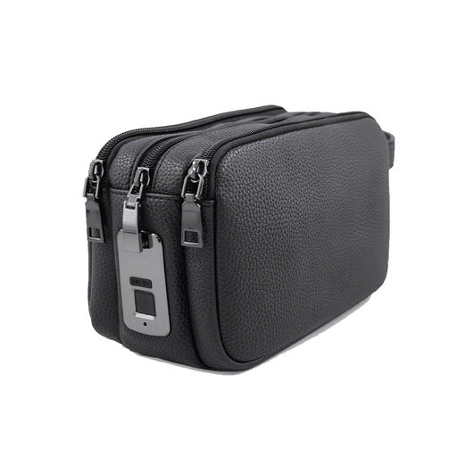 Premium Leather Handbag – Secure Fingerprint Lock & Spacious Daily Carry