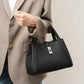 Genuine Leather Bucket Tote – First‑Layer Cowhide, Large Capacity