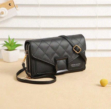 Elegant Double-Zip Women’s Shoulder Bag – Dual-Compartment Crossbody Purse